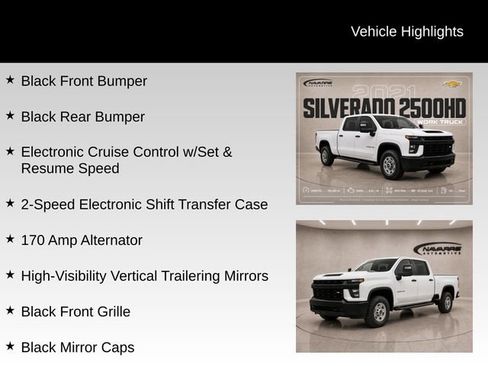Used 2021 Chevrolet Silverado 2500 W/T w/ Gooseneck/5TH Wheel Package AWD/4WD image 16