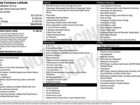 Certified 2022 Jeep Compass Latitude w/ Convenience Group AWD/4WD image 2