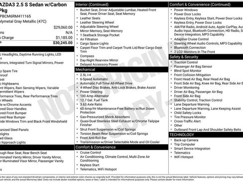 Used 2024 MAZDA MAZDA3 s image 17
