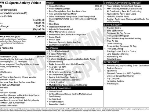Used 2023 BMW X3 sDrive30i image 2