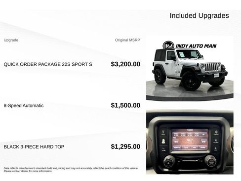 Used 2020 Jeep Wrangler Sport AWD/4WD image 18