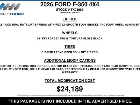 Used 2026 Ford F350 XLT w/ 360-Degree Camera Package image 2