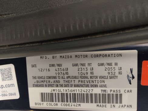 Used 2017 MAZDA MAZDA6 Grand Touring FWD image 33