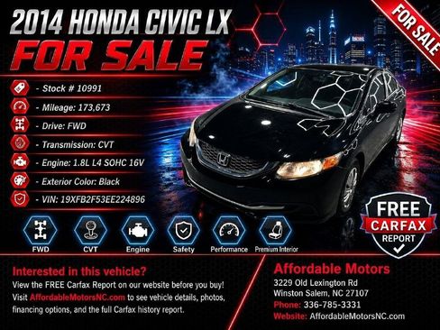 Used 2014 Honda Civic LX image 1