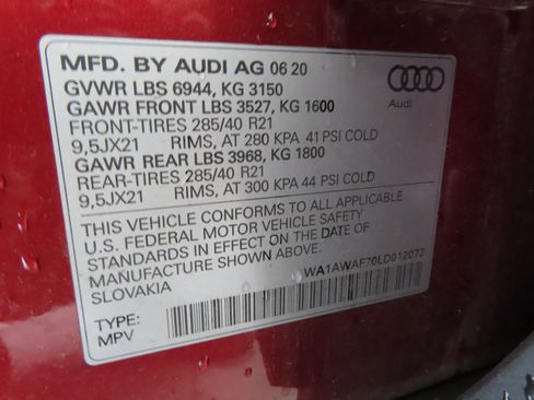 Used 2020 Audi SQ7 Premium Plus w/ SQ7 Black Optic Package image 31