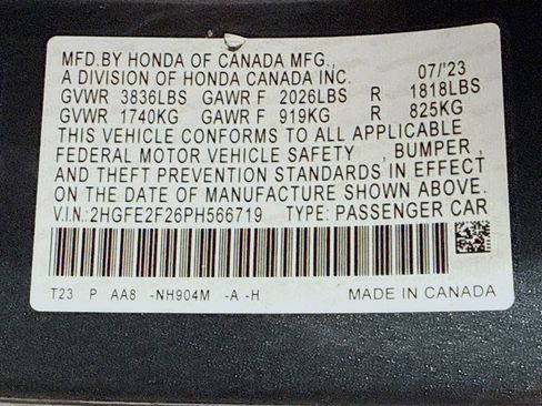 Certified 2023 Honda Civic LX image 41