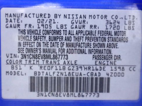 Used 2021 Nissan Versa SV FWD image 42