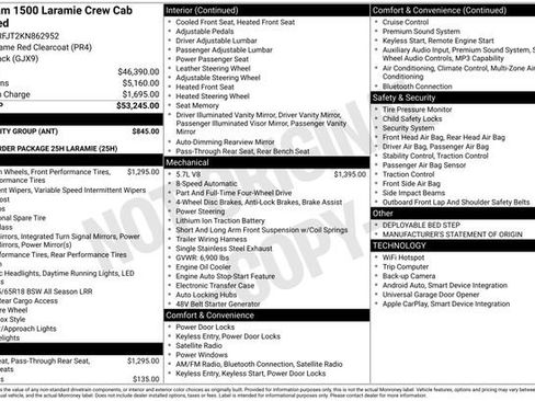 Used 2019 RAM 1500 Laramie w/ Bed Utility Group image 33