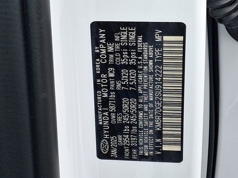 New 2025 Hyundai Palisade Calligraphy AWD/4WD image 15