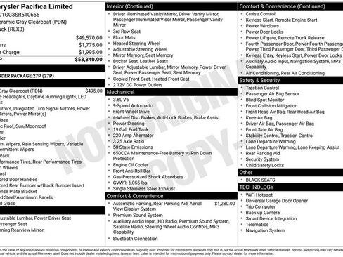 Used 2025 Chrysler Pacifica Limited FWD image 15