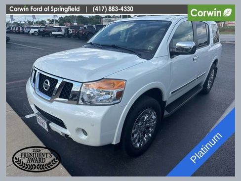 Used 2015 Nissan Armada Platinum w/ 2nd Row Captain Seat Package AWD/4WD image 1