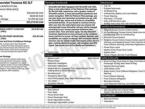Used 2023 Chevrolet Traverse RS AWD/4WD image 12