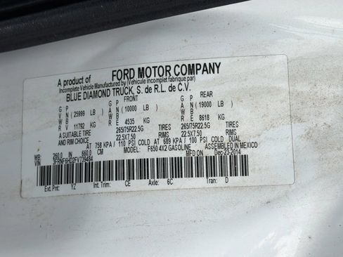 Used 2015 Ford F650 2WD Regular Cab Super Duty image 26