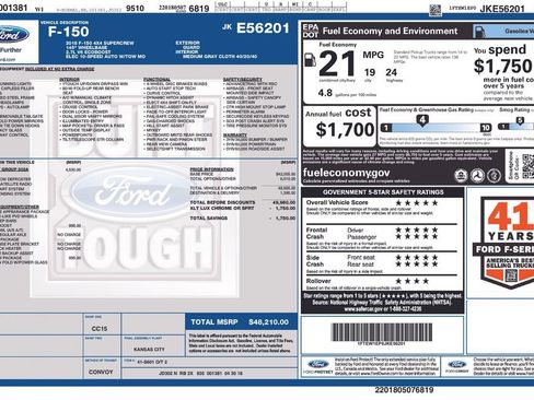 Used 2018 Ford F150 XLT w/ Equipment Group 302A Luxury image 5