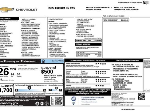 Certified 2023 Chevrolet Equinox RS image 4