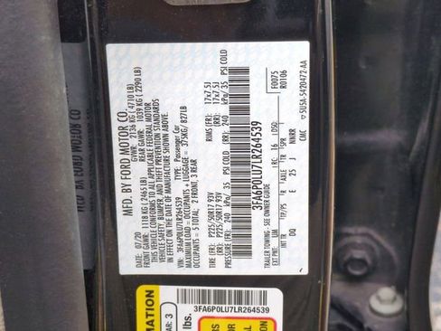 Used 2020 Ford Fusion SE FWD image 32