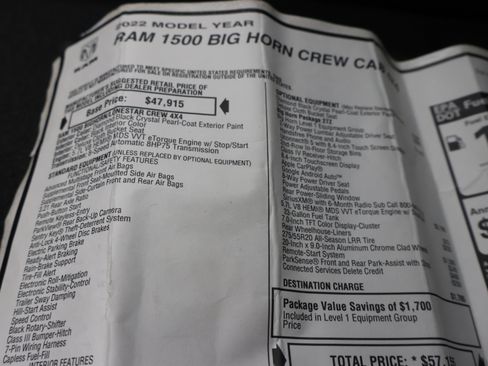 Used 2022 RAM 1500 Big Horn AWD/4WD image 57