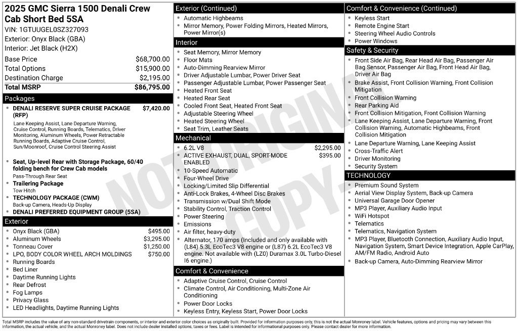 Used 2025 GMC Sierra 1500 Denali AWD/4WD image 9