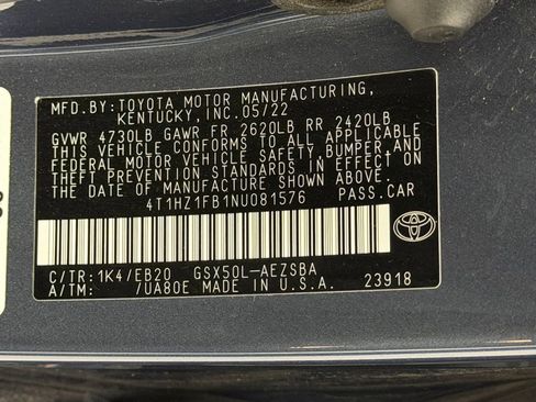 Used 2022 Toyota Avalon Touring w/ Advanced Safety Package FWD image 20