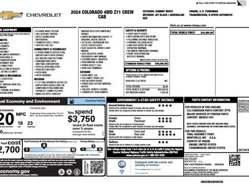 Used 2024 Chevrolet Colorado Z71 AWD/4WD image 6