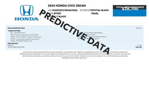Used 2024 Honda Civic Sport image 2