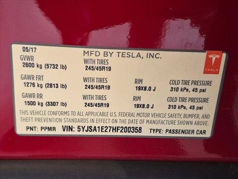Used 2017 Tesla Model S 75D AWD/4WD image 16