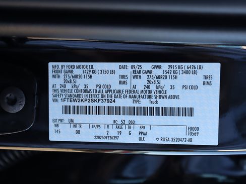 New 2025 Ford F150 STX w/ Equipment Group 200A image 12