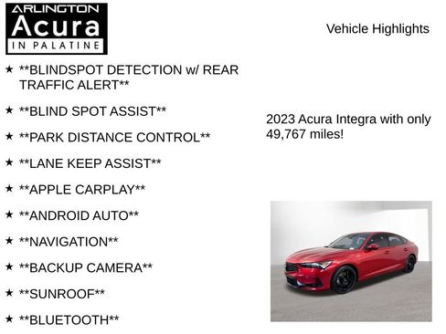 Used 2023 Acura Integra A-Spec FWD image 7