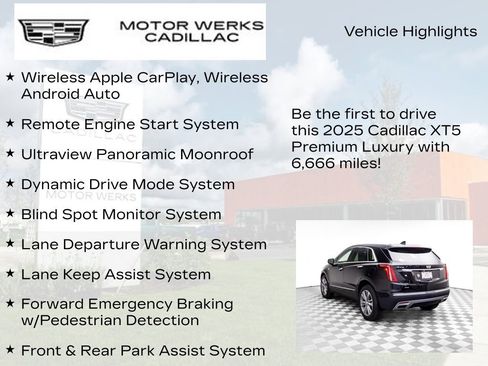 Certified 2025 Cadillac XT5 Premium Luxury w/ LPO, Floor Liner Package image 14