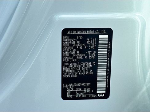 Certified 2026 INFINITI QX80 Pure w/ Cargo Package image 36