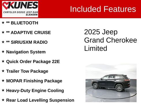 New 2025 Jeep Grand Cherokee Limited w/ Trailer Tow Package image 3