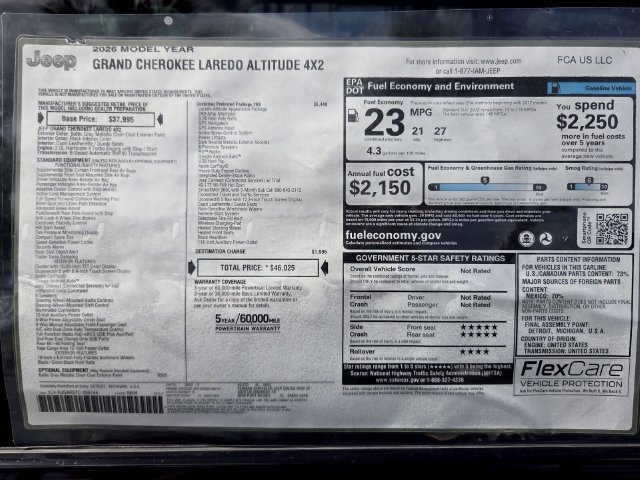 New 2026 Jeep Grand Cherokee Altitude RWD image 3