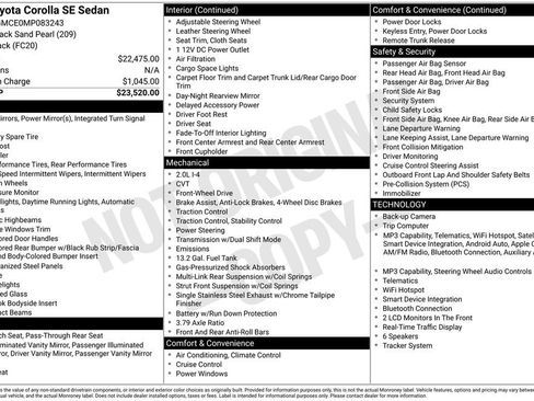 Used 2021 Toyota Corolla SE FWD image 7