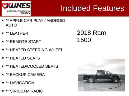 Used 2018 RAM 1500 Limited AWD/4WD image 2