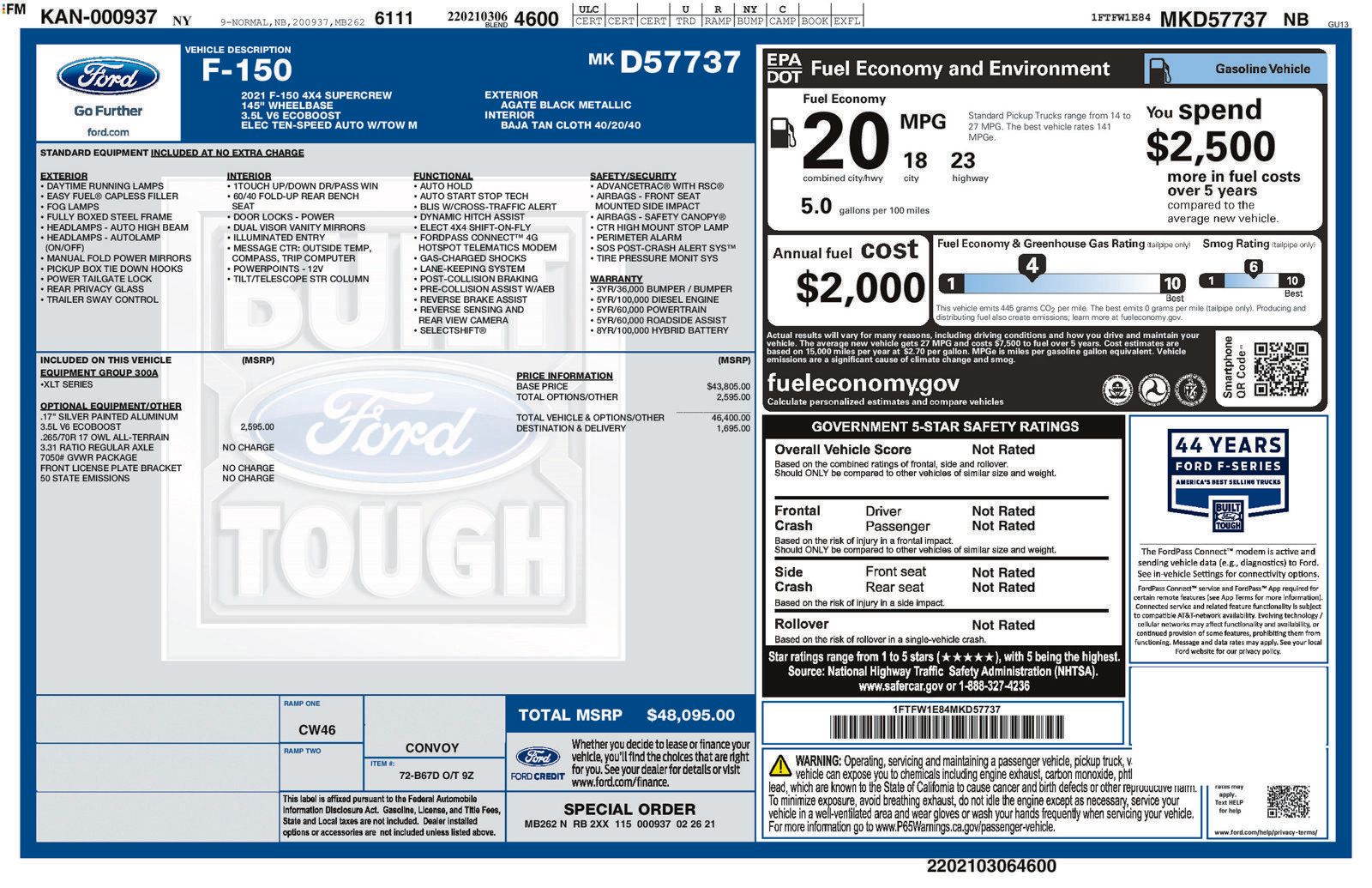 Used 2021 Ford F150 XLT AWD/4WD image 44
