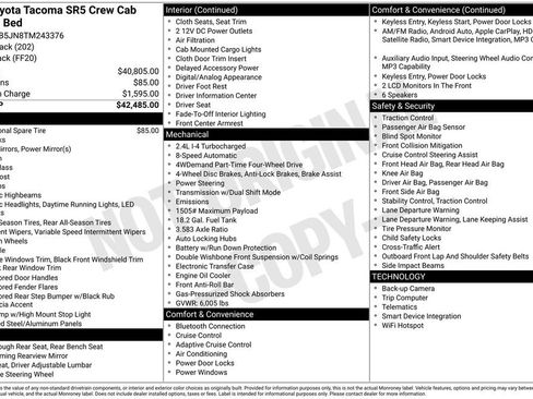 Used 2026 Toyota Tacoma SR5 AWD/4WD image 16