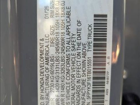 New 2026 Honda Ridgeline Sport image 17