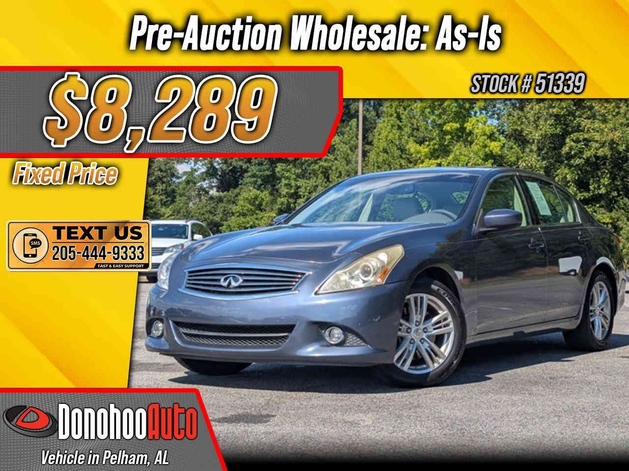 Used 2012 INFINITI G25 Journey RWD image 1
