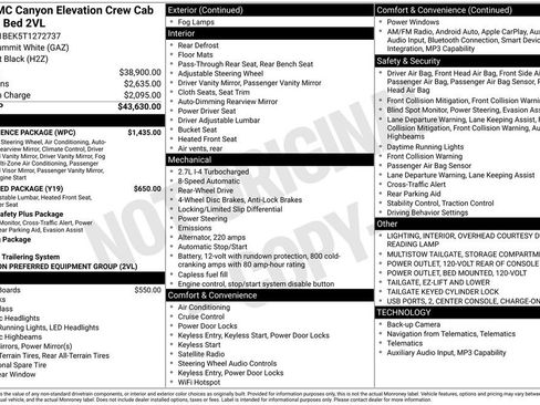 New 2026 GMC Canyon Elevation w/ Convenience Package RWD image 5