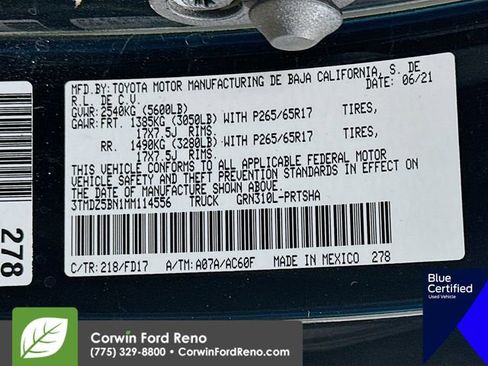Used 2021 Toyota Tacoma TRD Sport w/ Technology Package AWD/4WD image 33