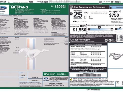 Used 2019 Ford Mustang Premium w/ Equipment Group 201A image 6