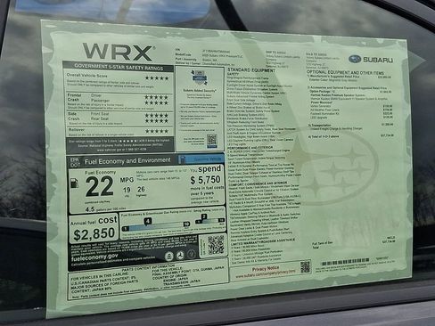 New 2026 Subaru WRX Premium image 6