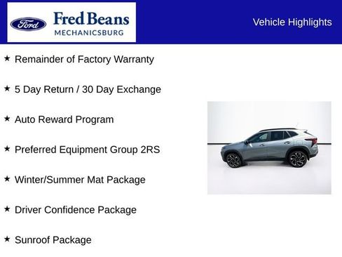 Used 2025 Chevrolet Trax RS w/ Sunroof Package FWD image 7