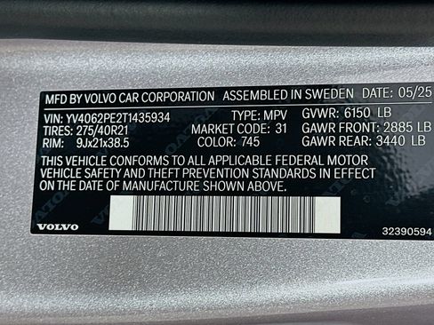 Used 2026 Volvo XC90 B6 Plus w/ Protection Package Premier AWD/4WD image 48