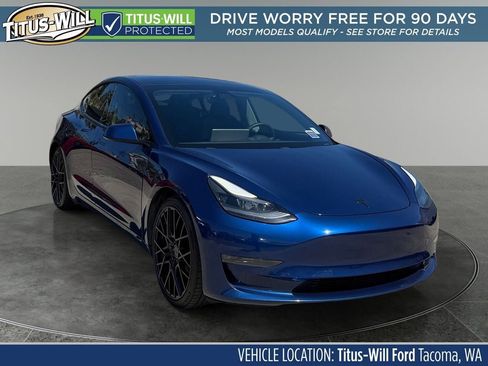 Used 2021 Tesla Model 3 Performance AWD/4WD image 1