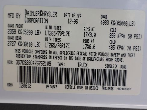 Used 2007 Dodge Ram 2500 Truck SLT w/ Quad Cab Big Horn Value Group image 45