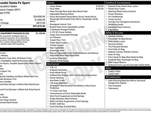 Used 2014 Hyundai Santa Fe Sport w/ Popular Equipment Package 02 image 41