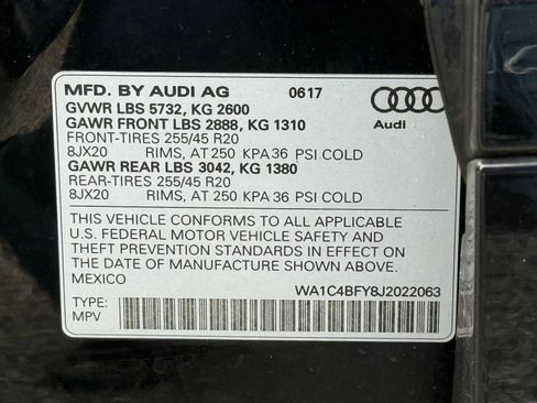Used 2018 Audi SQ5 Prestige w/ Prestige Package AWD/4WD image 51