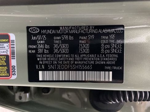 New 2025 Hyundai Santa Cruz Limited image 38