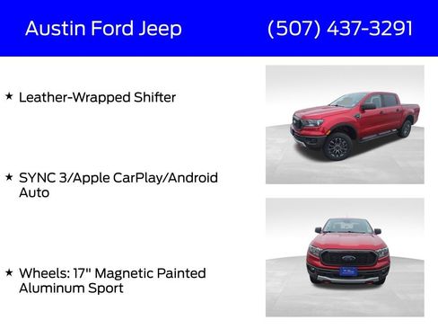 Certified 2021 Ford Ranger XLT w/ Equipment Group 301A Mid image 33